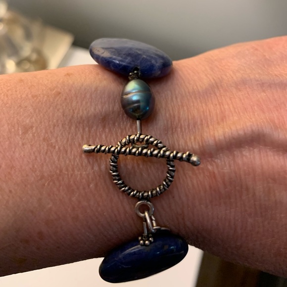 EUC Sodalite & Pearl Set - Picture 5 of 7